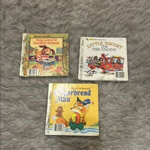 First little golden book vintage set of 3 books